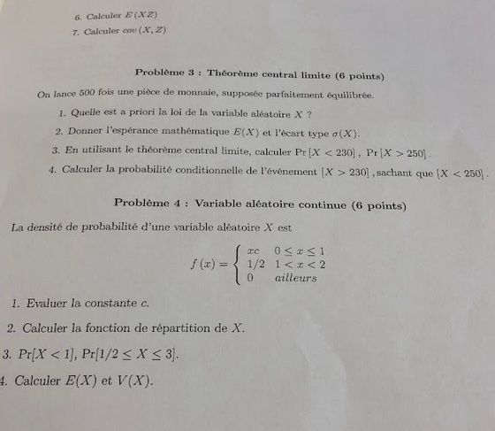 Probabilites et statistiques - Partie 2